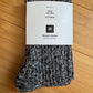 New Richer Poorer Black and Gray Over The Knee Textured Socks