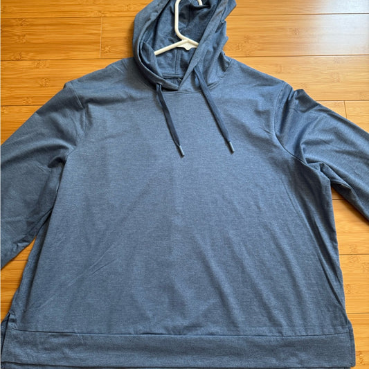 NWT All in Motion Heathered Blue Soft Stretch Hoodie