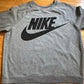 Clean Classic Nike Women’s Crewneck Sweater in Gray and Black