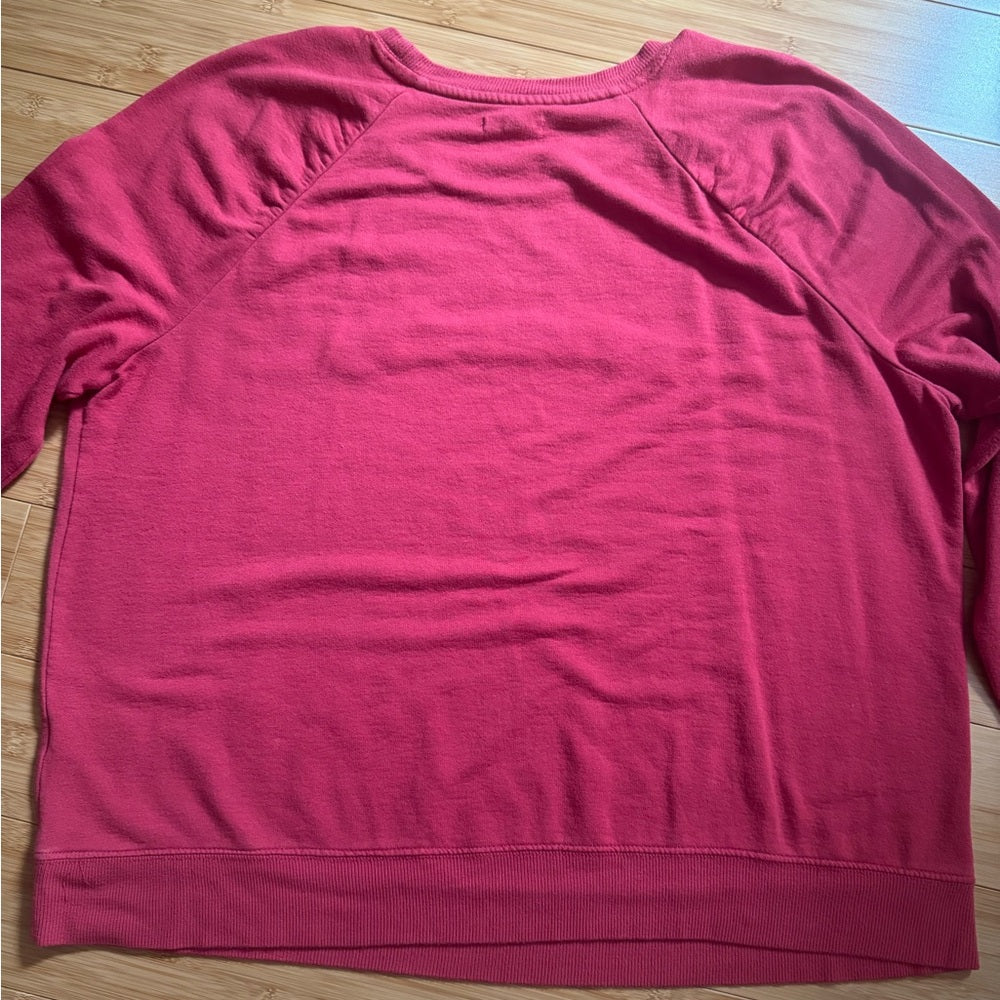 Clean and Comfy Maurices Red “Homebody” Fleece Sweatshirt