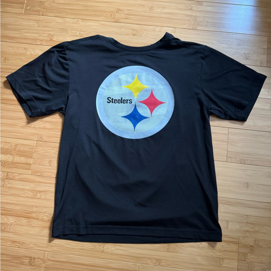 Clean Majestic CoolBase Black Steelers T-Shirt Size S