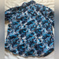 Cool Clean Robert Graham Blue Abstract Button Down Shirt Size L