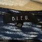 Clean B.L.E.U. Navy and White 3/4 Sleeve Knit Top