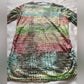 Clean Unique Colorful Tribal V-Neck Women's Abstract Long Sleeve Top