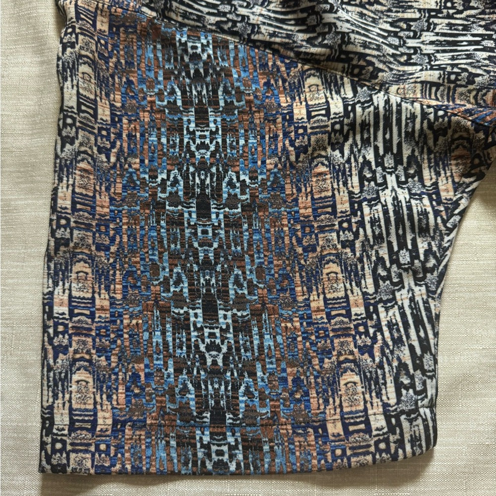 Beautiful Like New Bassiri Limited Collection Men's Abstract Geometric Shirt - L