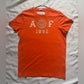 Clean Classic Abercrombie & Fitch Embroidered Bold Orange Muscle Tee Size XL