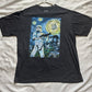 Unique Vintage Star Wars Starry Night Dark Gray Graphic Tee Size XL
