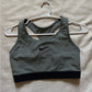 Clean Nike Women's Classic Charcoal and Black Sports Bra Size S