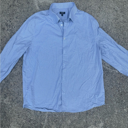 Clean Express Men's Blue Checkered Shirt