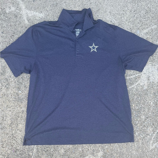 Clean Dallas Cowboys Authentic Polo Shirt with Cowboys Logo Emblem Size 2XL