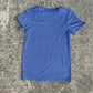 Clean Home of the Brave Blue Graphic T-Shirt with Eagle and Stars Size S
