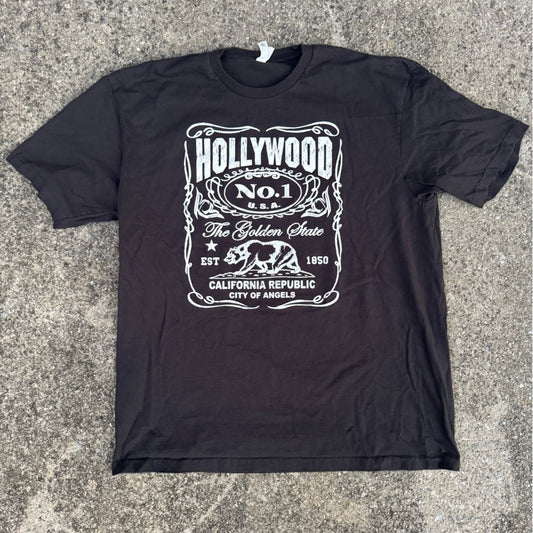 Clean Next Level Apparel Black and White Graphic Tee