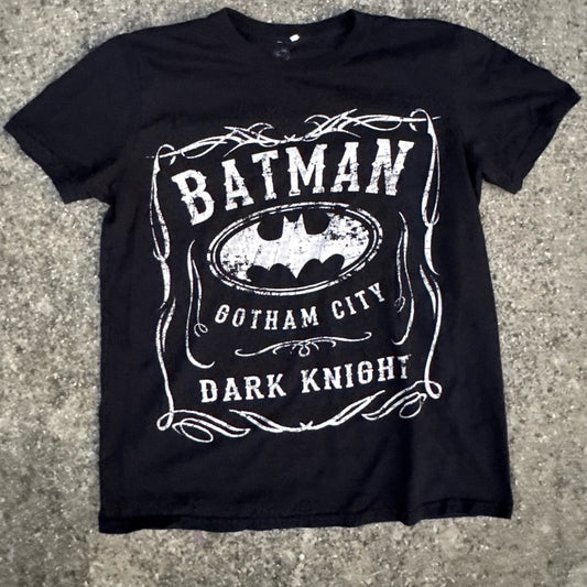 Clean Vintage DC Black Batman Dark Knight Graphic Collectible T-Shirt Size M