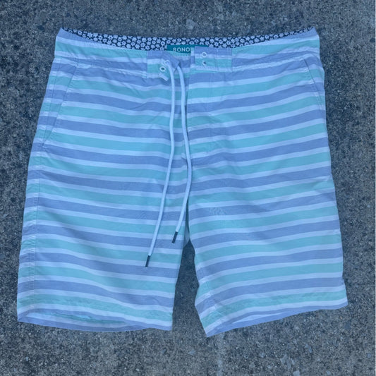 Clean Classic Bonobos Striped and Floral Swim Shorts Size 32
