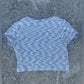 Clean Cato Black and White Textured Knit Top Size M