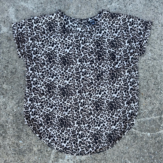 Clean Like New Buffalo David Bitton Animal Print Top Size M