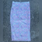 Clean Cute Designer Logan Pastel Leopard Print Women's Maxi Skirt Size S