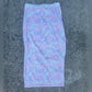 Clean Cute Designer Logan Pastel Leopard Print Women's Maxi Skirt Size S