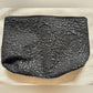 Clean Elegant Unique Lancôme Black Textured Floral Makeup Bag