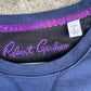 Clean Robert Graham Dripping Skull Navy Sweatshirt with Neon Accents Size M