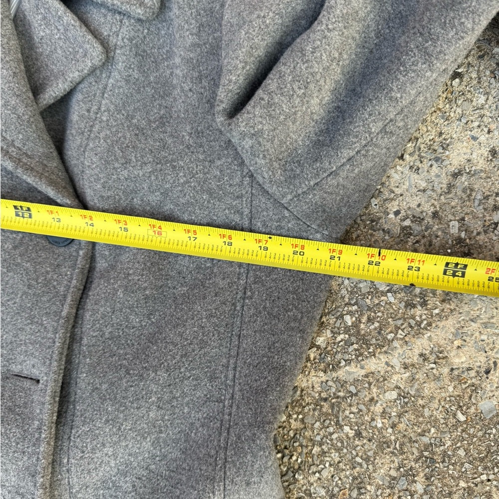 Clean Calvin Klein Charcoal Double-Breasted Pea Coat Size S or M - P21/L30