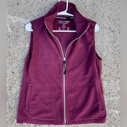 Clean Calvin Klein Women's Purple Performance Vest Jacket Size S