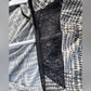 Clean Calvin Klein Jeans Black and White Patterned Blouse Size M