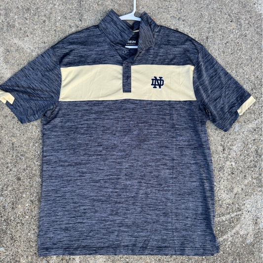 Clean Colosseum Notre Dame Polo Shirt Size L