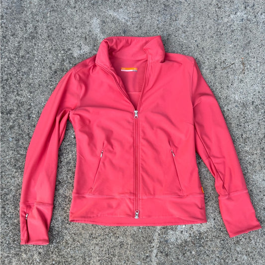 Clean NWOT Lucy Women's Coral Performance Zipper Jacket