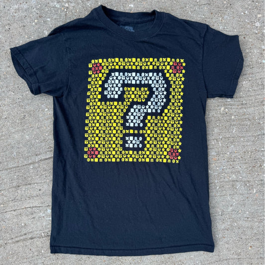 Clean Nintendo Black Super Mario Power Up T-Shirt Size S