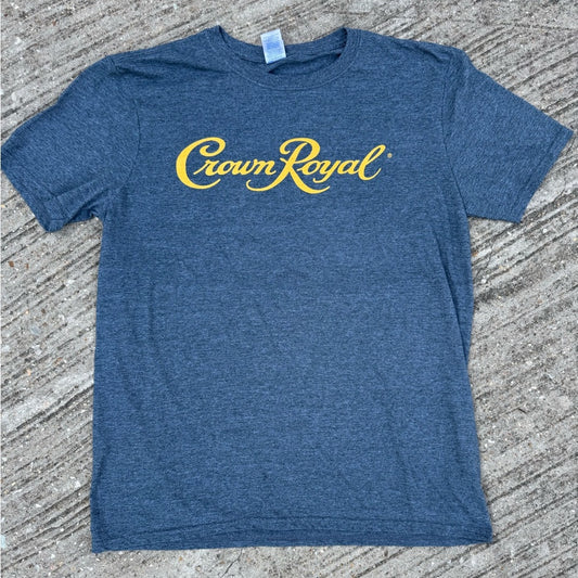 Clean Crown Royal Blue T-Shirt for Men Size L