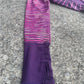Clean and Unique Reebok Purple and White Stripey Athletic Sweatshirt Size S