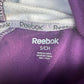 Clean and Unique Reebok Purple and White Stripey Athletic Sweatshirt Size S