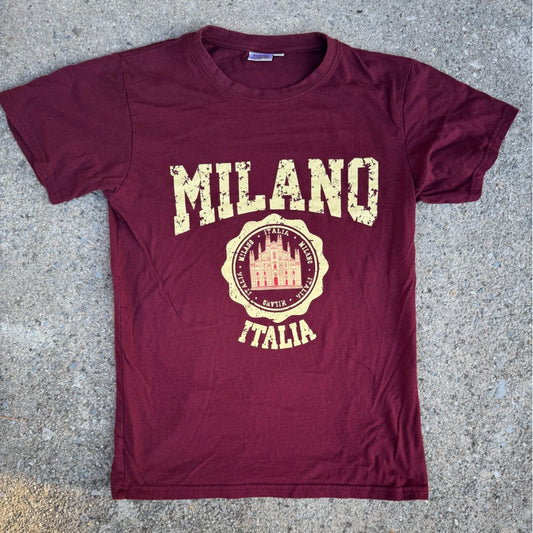 Clean Milano Italia Burgundy T-Shirt