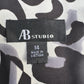 Clean AB Studio Zebra and Leopard Print Blouse Size 14