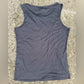Clean Beautiful Cato Waves Sequin Gray Top Size L