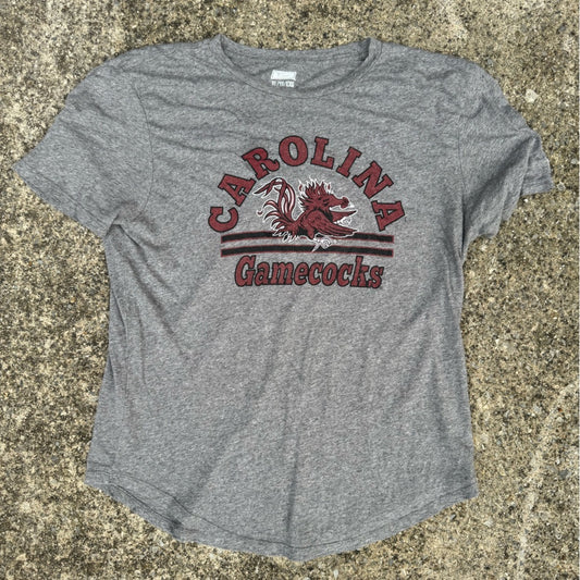Clean Tailgate Gray Carolina Gamecocks Women's Short Sleeve Tee Size XL