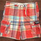 Clean Abercrombie & Fitch Multicolor Plaid Swim Trunks Size L