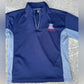 Clean Knights Apparel Men's Navy and Gray 1/4-Zip Performance Jacket Size XL