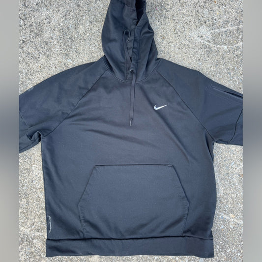 Clean Classic Black Nike Therma-Fit Hoodie Size XXL