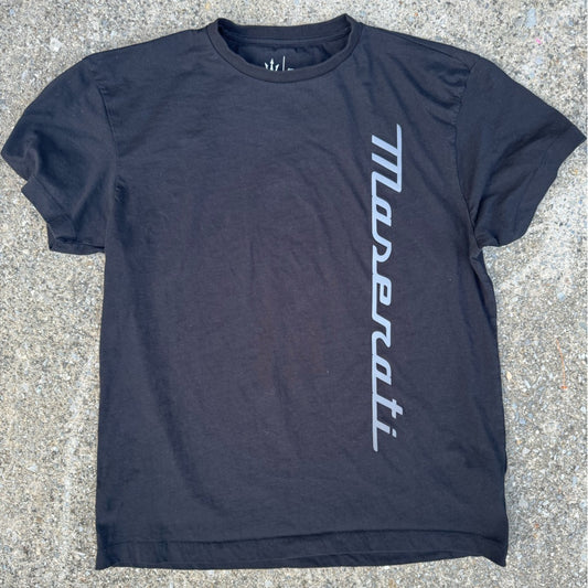 Clean Black Maserati Logo Short Sleeve Tee Shirt 2XL (22/28)