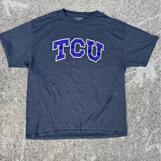 Clean Classic TCU Champion Authentic Athleticwear Gray Athletic Shirt Size XL