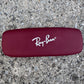 Authentic Ray-Ban Narrow Burgundy Reading Eyeglass Case