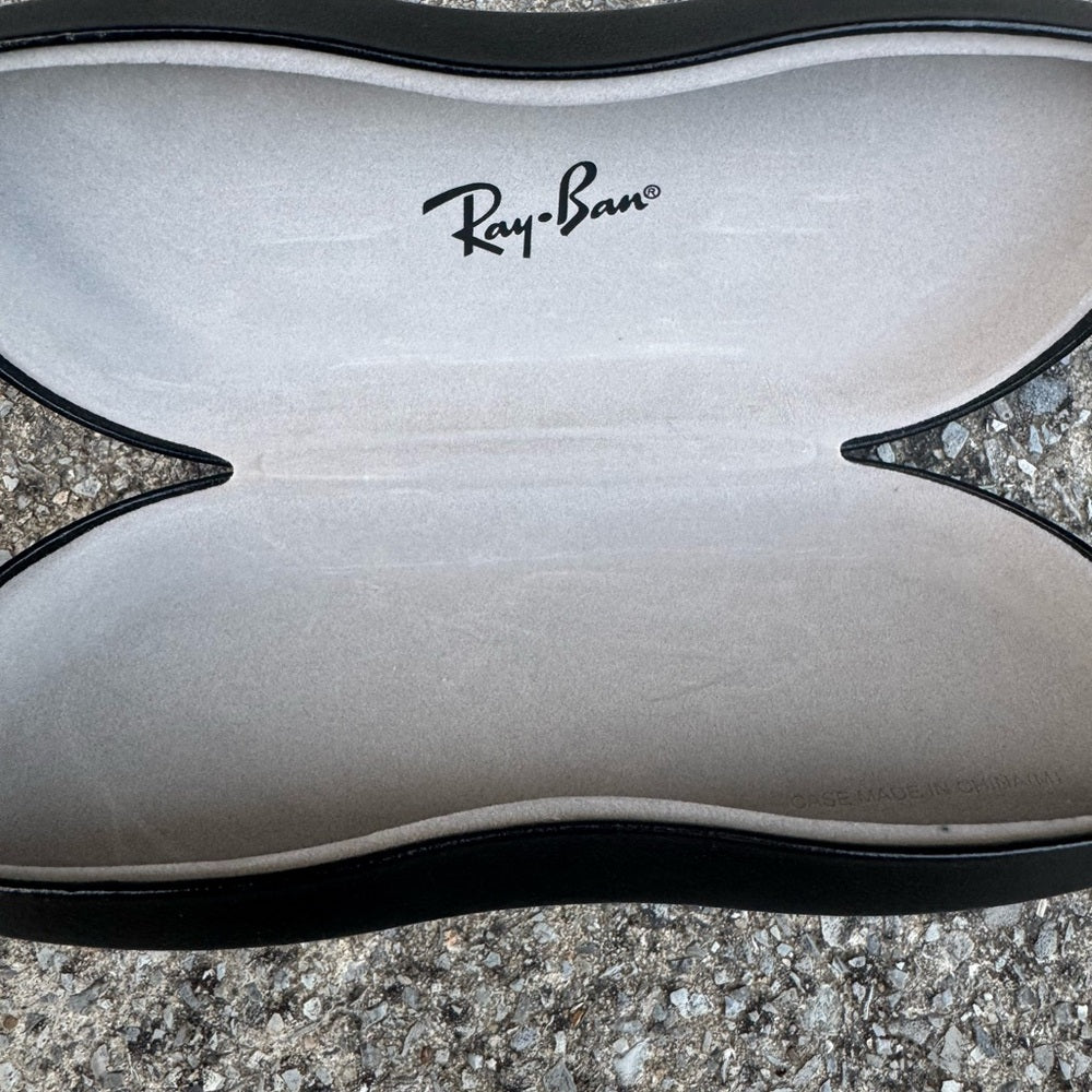Authentic Ray-Ban Black Sunglasses Case with Cloth