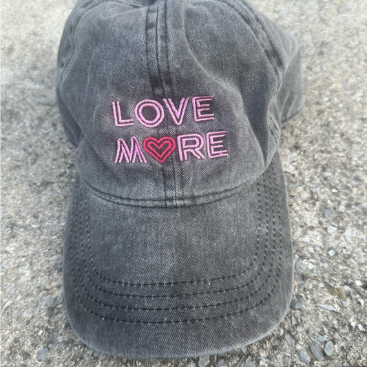 Clean & Cute David and Young Gray Love More Women’s Denim Cap