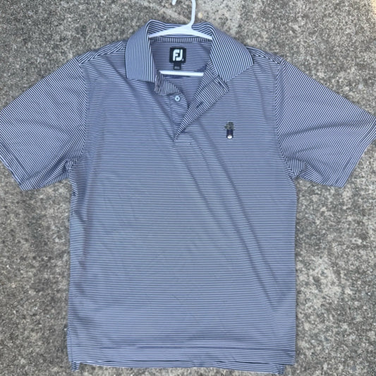 Clean Like New FootJoy Men's Navy and White Polo Shirt Size S